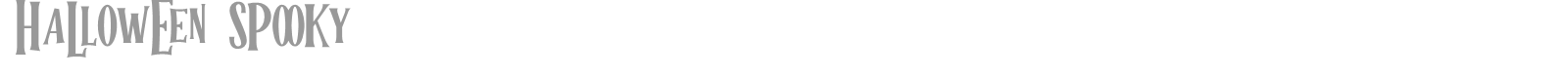 Halloween Spooky font preview